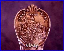 Vintage 5.75 Park City Utah Sterling Souvenir Spoon Eagle Gate Silver King Mine