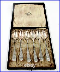 Vintage 830 Silver Spoon Set A Frisch Christiania Norway Anthonius Frisch WithBox