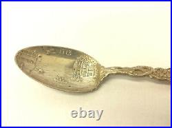 Vintage A Stowell Co Sterling Silver Boston Souvenir Spoon 1773 Tea Party