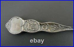 Vintage Boise Idaho Enamel on Bowl Sterling 925 Silver Souvenir Spoon
