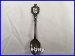 Vintage Fritz Reu & Co. Demitasse German cities spoon set. 800 Silver
