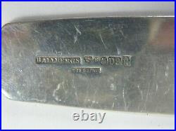 Vintage Hallberg Signed Sweden Sterling Silver Souvenir Spoon Gothenburg LRG