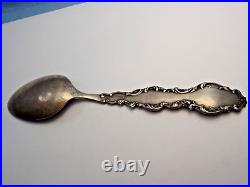 Vintage Philadelphia Souvenir Spoon Penn Treaty Sterling Indian Scene 41.3g 6 L