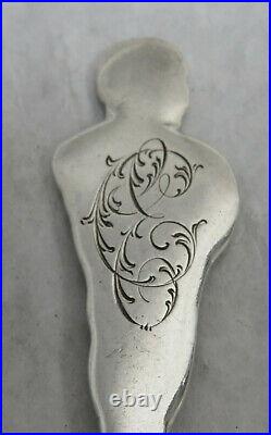 Vintage Philadelphia Sterling Silver Figural George Childs 5 7/8 Souvenir Spoon