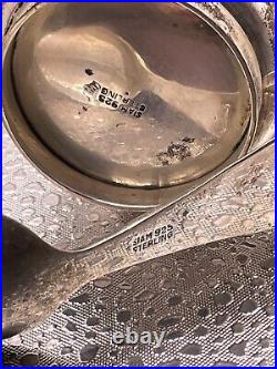 Vintage SIAM Thailand baby cup and spoon sterling