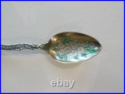 Vintage Shepard Sterling Silver Enameled CALIFORNIA Souvenir Spoon
