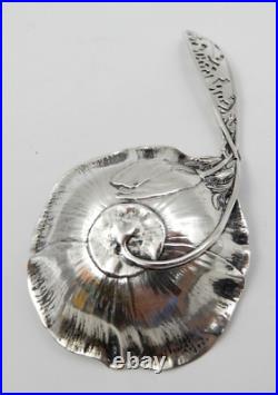 Vintage Signed Shreve Sterling Silver Figural Poppy San Francisco Souvenir Spoon