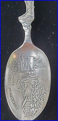 Vintage Souvenir Sterling Silver Spoon Native American Pikes Peak Papoose