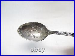 Vintage Sterling Paye & Baker Psyche Atlantic City Cut Out Souvenir Spoon