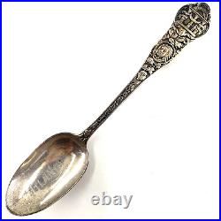 Vintage Sterling Silver Souvenir Spoon Atlanta Georgia Monogrammed Constitution