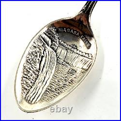 Vintage Sterling Silver Souvenir Spoon Niagra Falls New York Native American NY