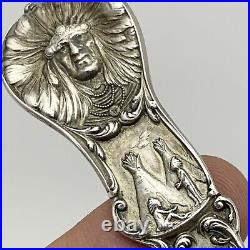 Vintage Sterling Silver Souvenir Spoon Oklahoma City 925 Engraved Early 1900s