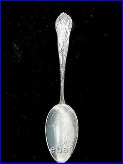 Vintage Sterling Silver Souvenir spoon Native American Indian Catskill RV Winkle