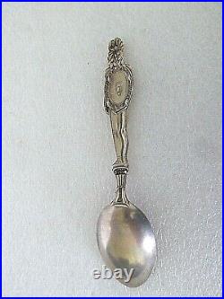 Vintage Sterling Silver Souvenir spoon Native American Indian Chief Full Figure