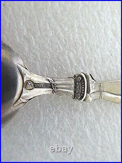 Vintage Sterling Silver Souvenir spoon Native American Indian Chief Full Figure