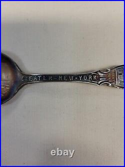 Vintage Sterling Silver Spoon New York & Brooklyn Bridge 30g