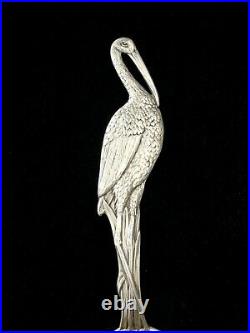 Vintage Sterling Silver Wallace Watson Stork Souvenir Spoon