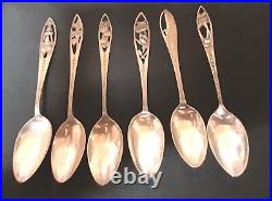 Vintage Sterling silver collector spoons All Long beach