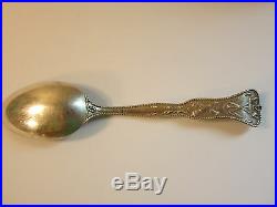 Vintage c. 1875 Gorham Army & Navy Enamel Sterling Silver Souvenir Spoon