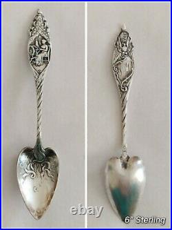 Vtg'HOME & COUNTRY' Durgin Sterling Spoon Betsy Ross Patriot Stars Flag History