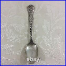 Vtg Sterling Silver Souvenir Spoons Lot 9 Chicago-Detroit-NY-Seattle- 163 Grams
