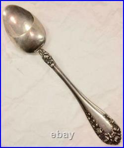 Wallace Rose Pattern Antique Sterling Silver Hooded Medicine or Feeding Spoon